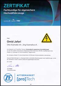 Foto: defekter DC-DC-Wandler Renault Zoe