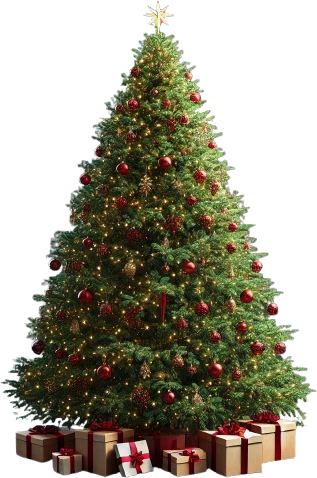 Tannenbaum mit Geschenken