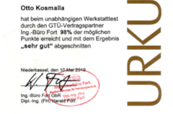 Werkstatttest mit „sehr gut“